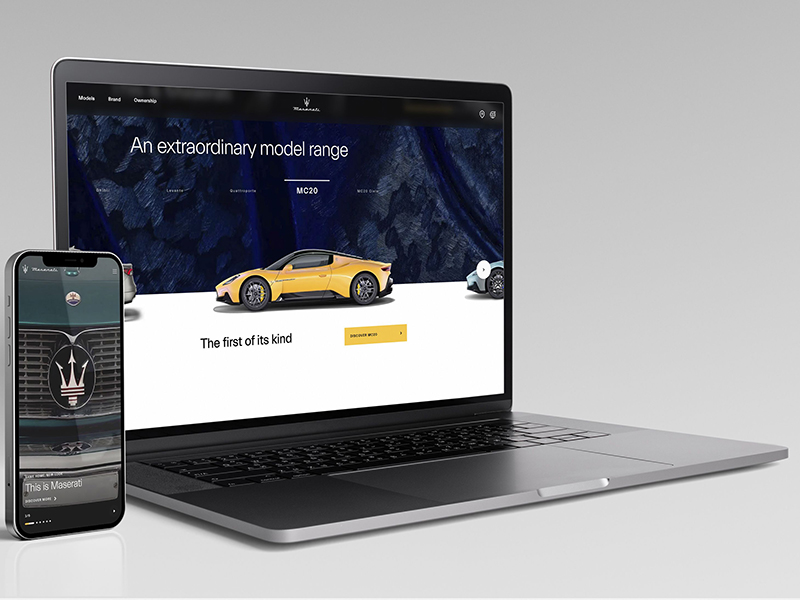 مازيراتي تطلق موقعها الإلكتروني المُحدّث